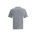 Gray cotton T-shirt from Brunello Cucinelli, featuring a classic fit and subtle branding details.