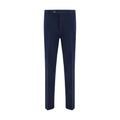 Brunello Cucinelli Blue Cotton Casual Pants Brunello Cucinelli