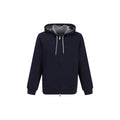 Brunello Cucinelli Blue Cotton Sweatshirt Brunello Cucinelli