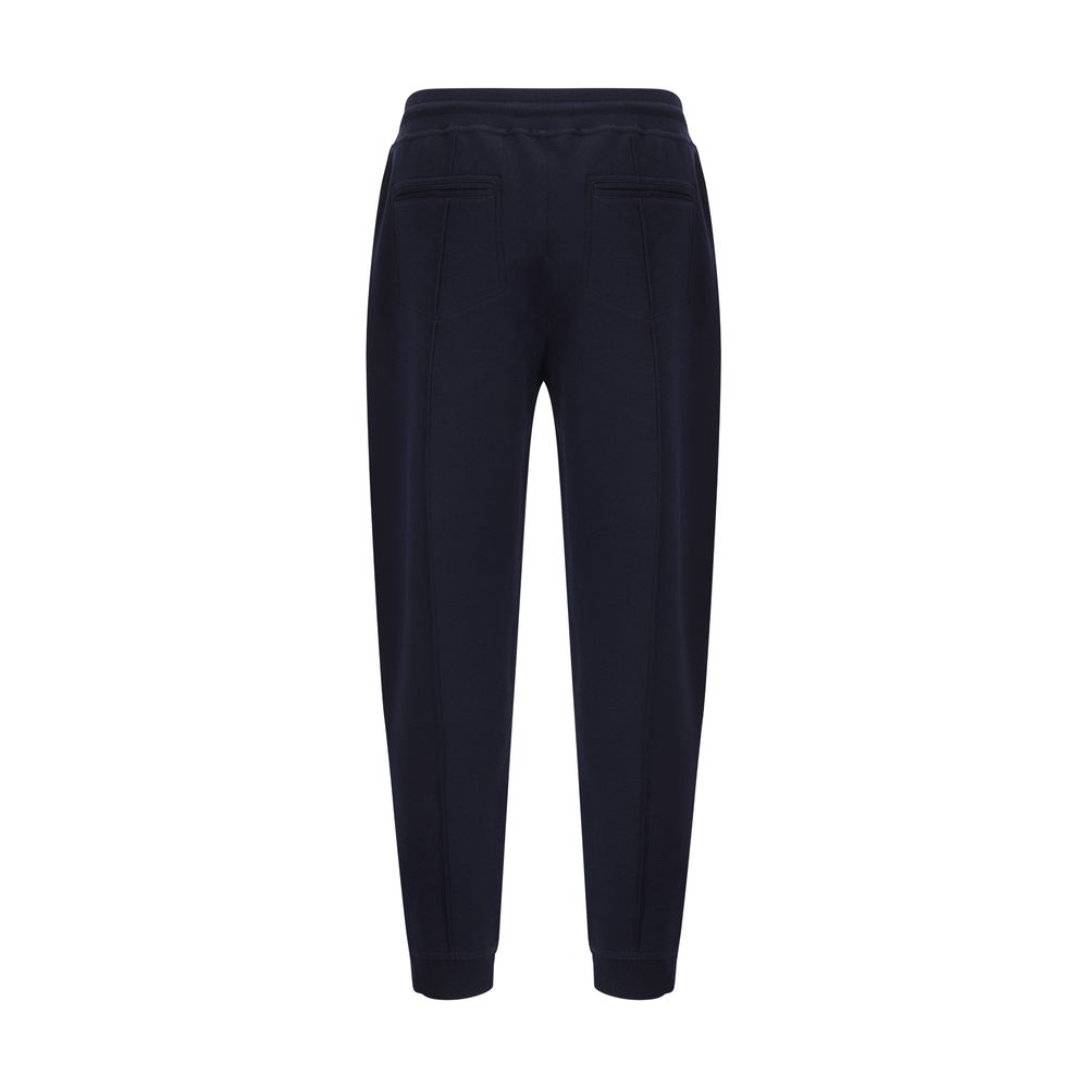 Brunello Cucinelli Blue Cotton Joggers Workout Pants Brunello Cucinelli