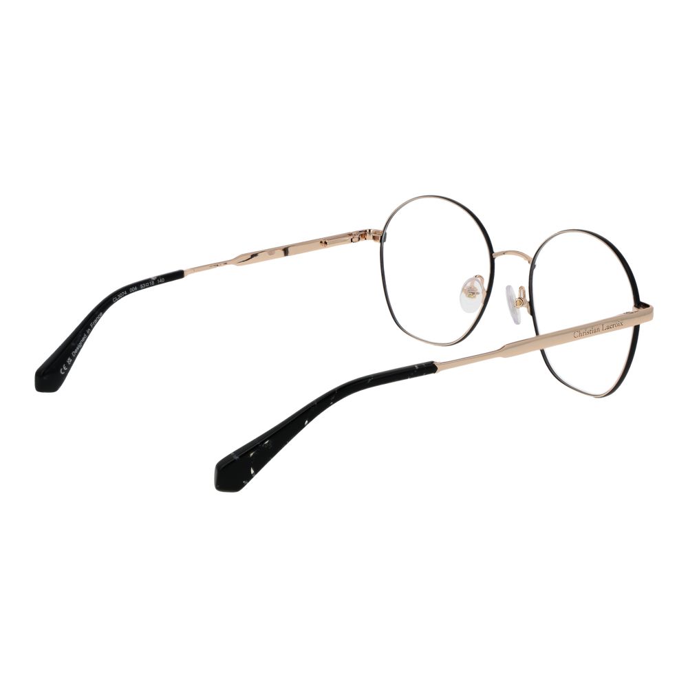 Christian Lacroix Beige Stainless Steel Glasses Frames Christian Lacroix