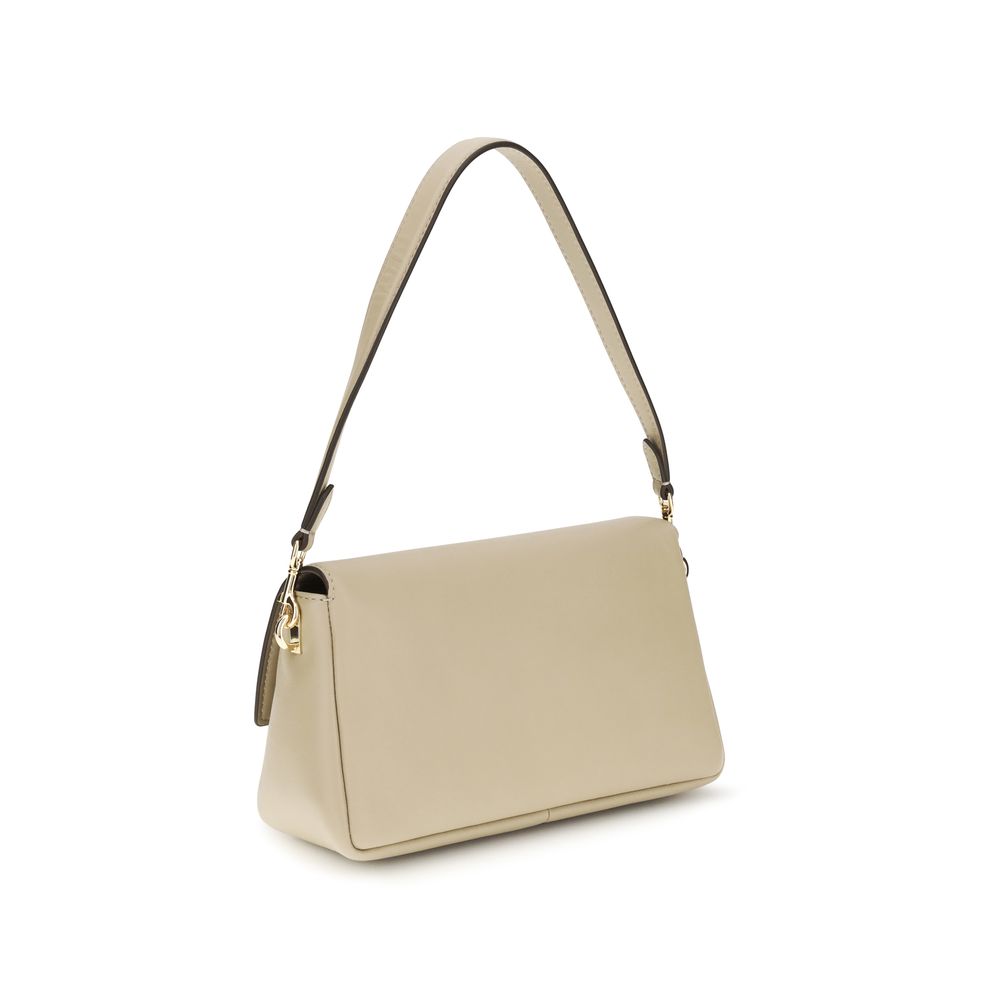 Tory Burch Beige Calf Leather Bos Taurus Shoulder Bag Tory Burch