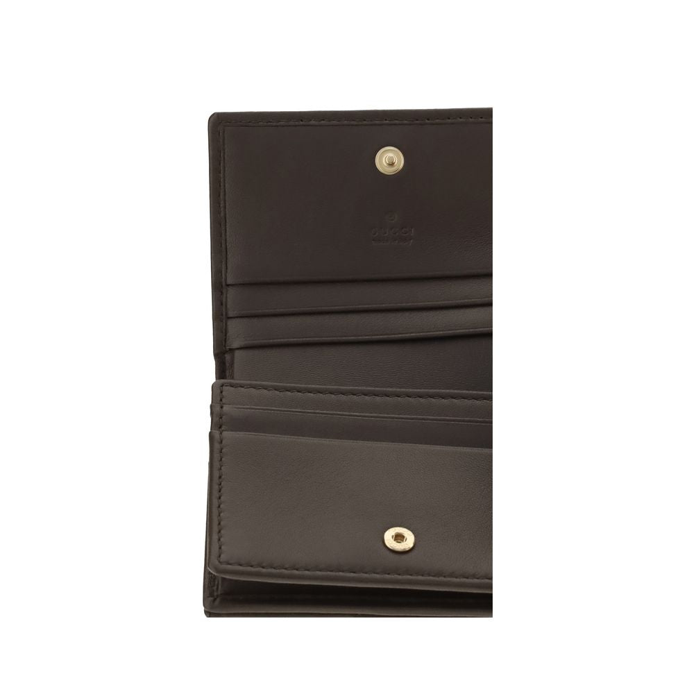 Gucci Brown Lamb Ovis Aries Aries Wallet Gucci