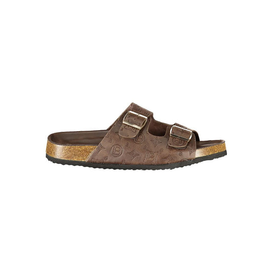 Laura Biagiotti Brown Polyurethane Women's Sandal Laura Biagiotti