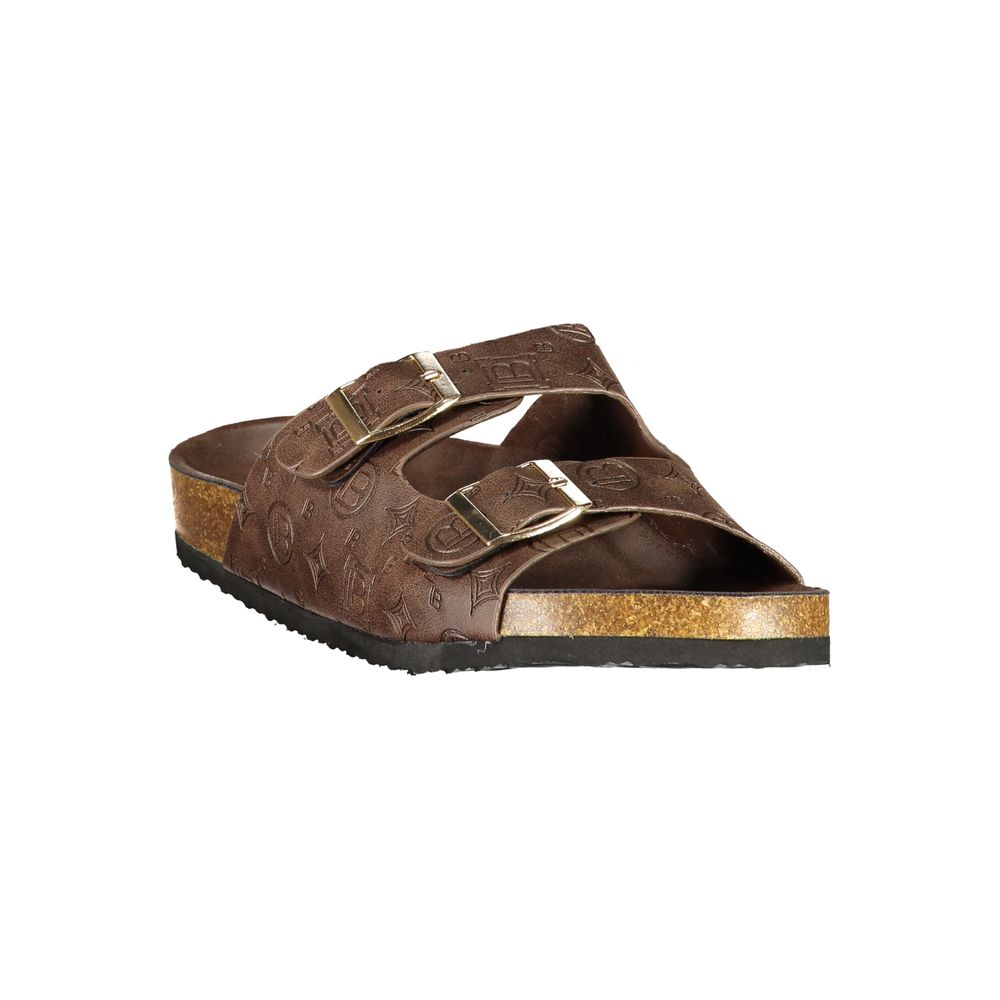 Laura Biagiotti Brown Polyurethane Women's Sandal Laura Biagiotti