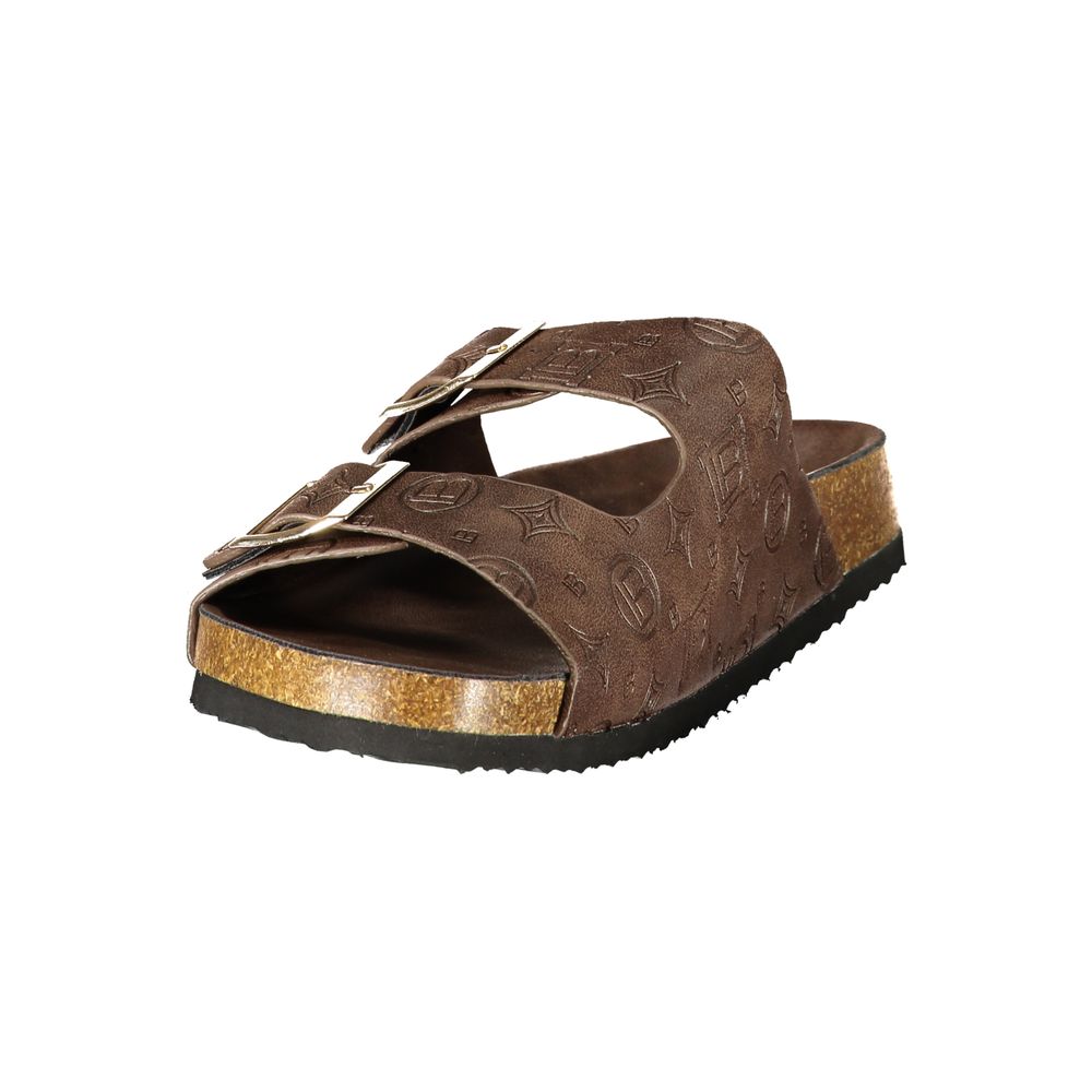 Laura Biagiotti Brown Polyurethane Women's Sandal Laura Biagiotti