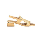 Laura Biagiotti Beige Polyurethane Women's Sandal Laura Biagiotti