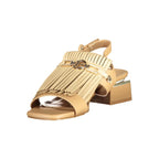 Laura Biagiotti Beige Polyurethane Women's Sandal Laura Biagiotti