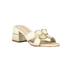 Laura Biagiotti Beige Polyurethane Women Sandal Laura Biagiotti