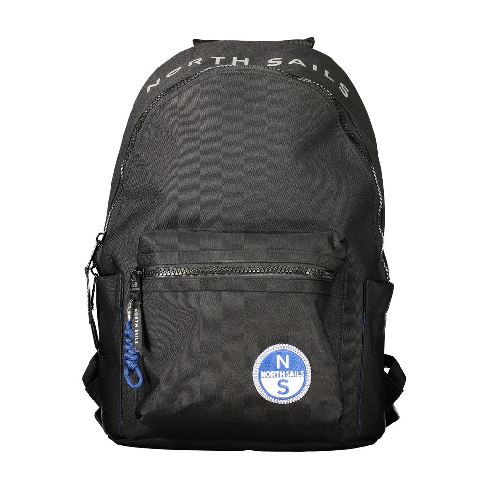 North Sails Nero polyester men's backpack featuring a versatile design, with adjustable straps and multiple storage compartments.