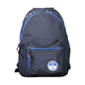 North Sails blue polyester men's backpack with adjustable straps and multiple compartments, casual and durable for everyday use.