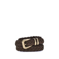 Brunello Cucinelli Brown Calf Leather Bos Taurus Belt Brunello Cucinelli