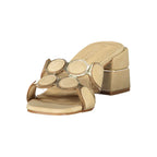 Laura Biagiotti Beige Polyurethane Women's Sandal Laura Biagiotti