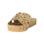 Laura Biagiotti Beige Polyurethane Womens Sandal Laura Biagiotti