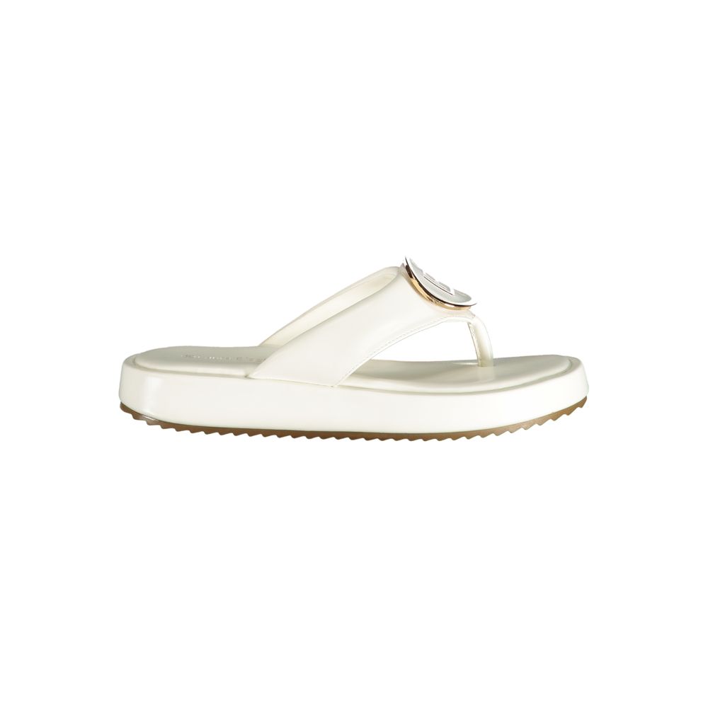 Laura Biagiotti White Polyurethane Women Sandal Laura Biagiotti