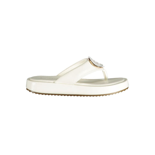Laura Biagiotti White Polyurethane Women Sandal Laura Biagiotti