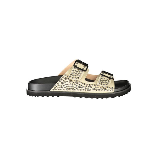 Laura Biagiotti Beige Polyurethane Women's Slipper Laura Biagiotti