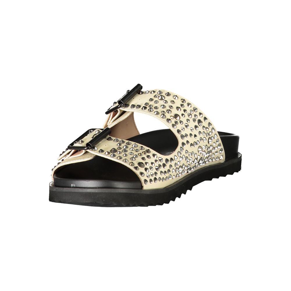 Laura Biagiotti Beige Polyurethane Women's Slipper Laura Biagiotti
