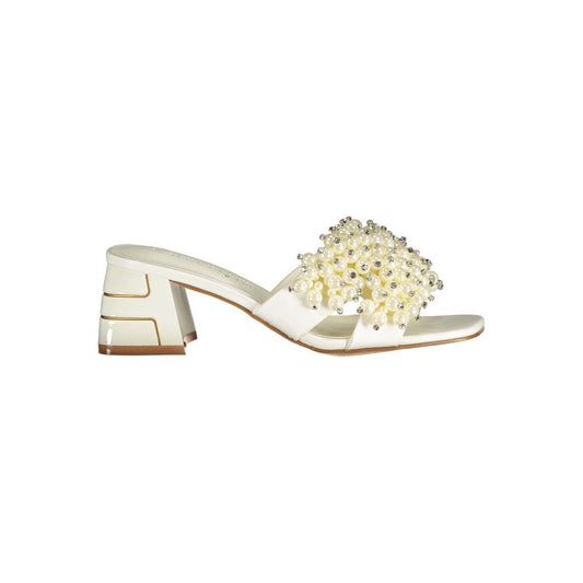 Laura Biagiotti Bianco Poliuretano Donna Sandal Laura Biagiotti