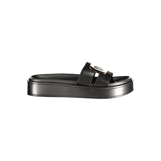 Laura Biagiotti Nero Polyurethane Women's Sandal Laura Biagiotti