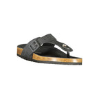 Laura Biagiotti Black Polyurethane Women's Sandal Laura Biagiotti