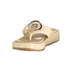 Laura Biagiotti Beige Polyurethane Women's Sandal Laura Biagiotti
