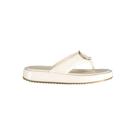 Laura Biagiotti White Polyurethane Women's Sandal Laura Biagiotti