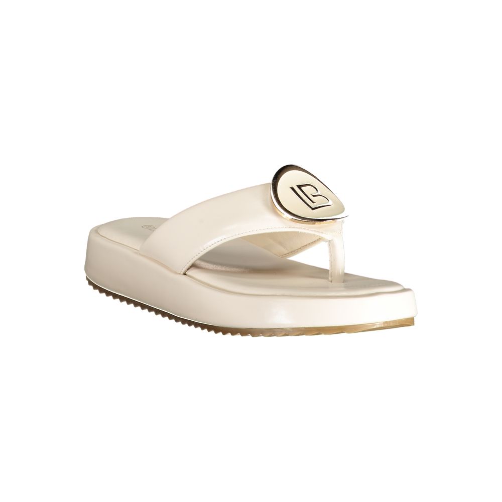 Laura Biagiotti White Polyurethane Women's Sandal Laura Biagiotti