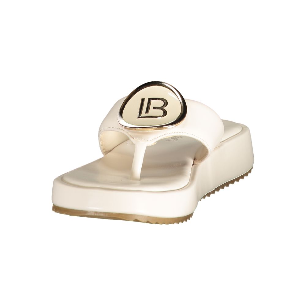 Laura Biagiotti White Polyurethane Women's Sandal Laura Biagiotti