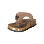 Laura Biagiotti Brown Polyurethane Women's Sandal Laura Biagiotti