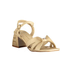Laura Biagiotti Beige Polyurethane Women's Sandal Laura Biagiotti