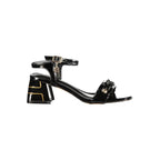 Laura Biagiotti Black Polyurethane Women's Sandal Laura Biagiotti