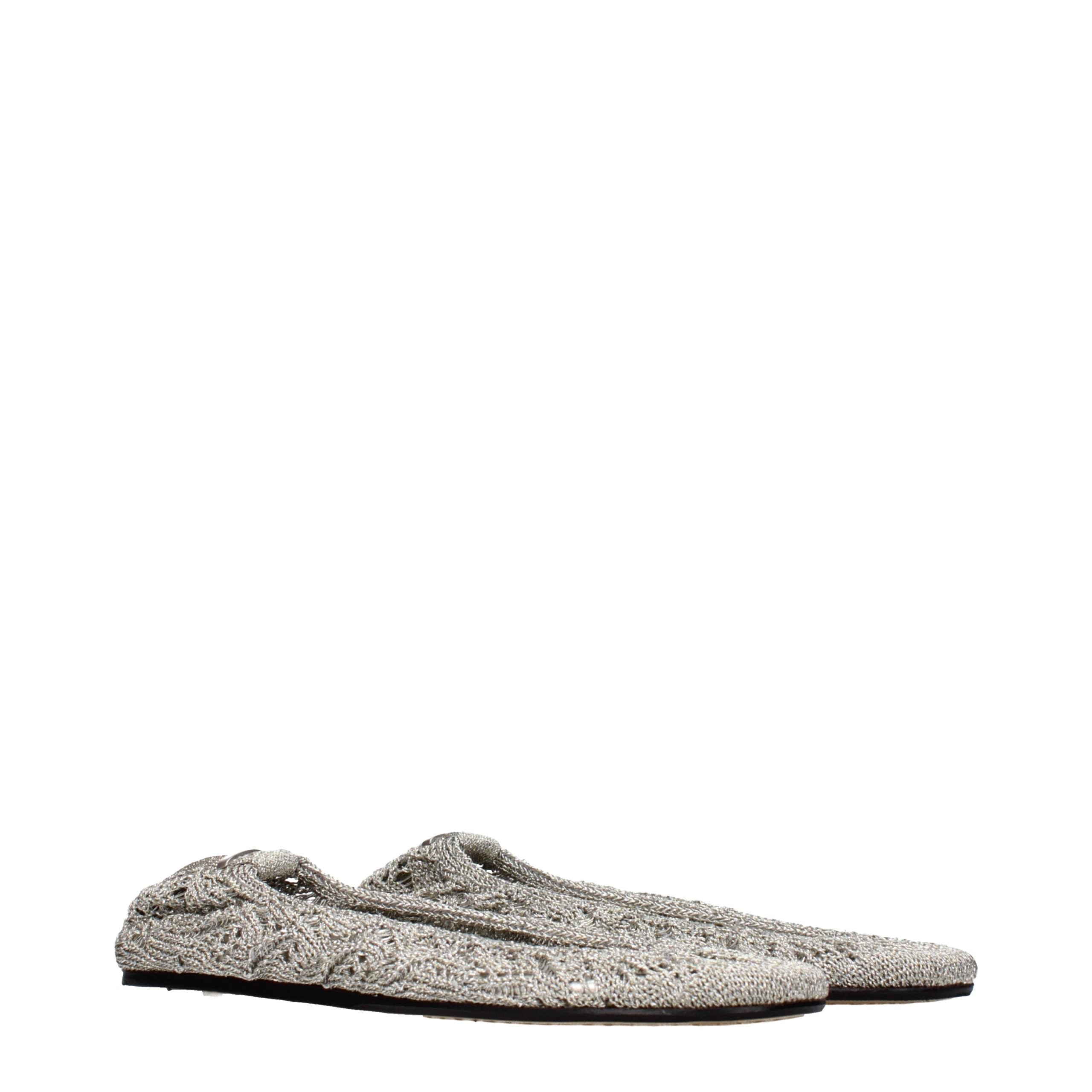 Isabel Marant Gray Fabric Ballet Flats Isabel Marant