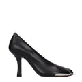 Burberry Black Leather High Heel Pumps Burberry