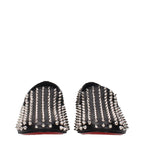 Christian Louboutin Black Leather Slip-On Loafers Christian Louboutin