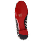 Christian Louboutin Black Leather Slip-On Loafers Christian Louboutin