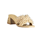 Laura Biagiotti Beige Polyurethane Women's Sandal Laura Biagiotti