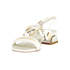 Laura Biagiotti White Polyurethane Women's Sandal Laura Biagiotti