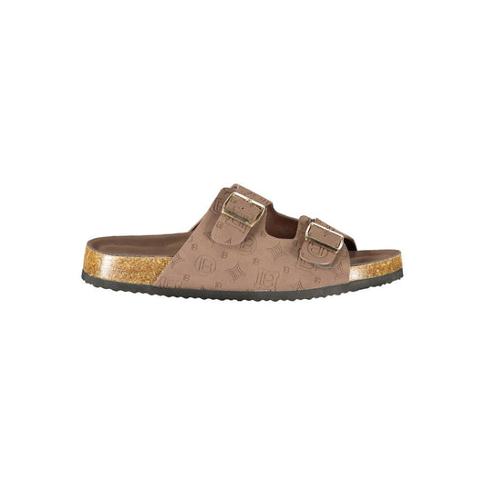 Laura Biagiotti Brown Polyurethane Women's Sandal Laura Biagiotti