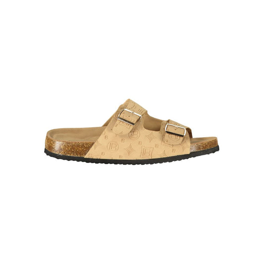 Laura Biagiotti Beige Polyurethane Women's Sandal Laura Biagiotti