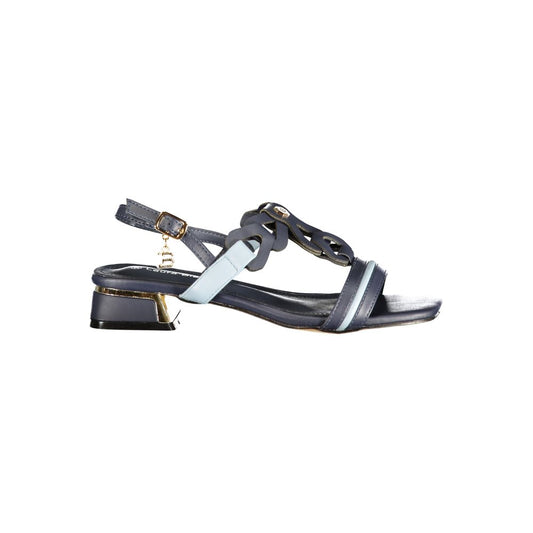 Laura Biagiotti Blue Polyurethane Women's Sandal Laura Biagiotti