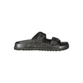 Laura Biagiotti Black Polyurethane Women's Slipper Laura Biagiotti