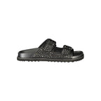 Laura Biagiotti Black Polyurethane Women's Slipper Laura Biagiotti