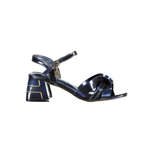 Laura Biagiotti Blue Polyurethane Women's Sandal Laura Biagiotti
