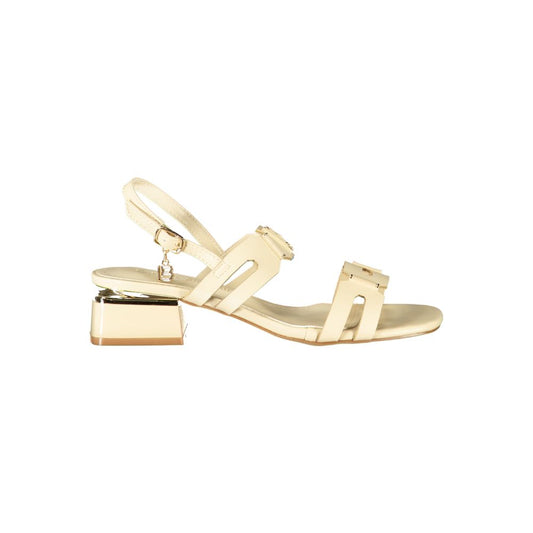 Laura Biagiotti Beige Poliuretano Women's Sandal Laura Biagiotti