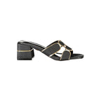 Laura Biagiotti Black Polyurethane Women's Sandal