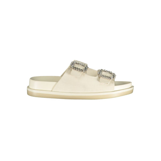 Laura Biagiotti White Polyurethane Women's Slipper Laura Biagiotti