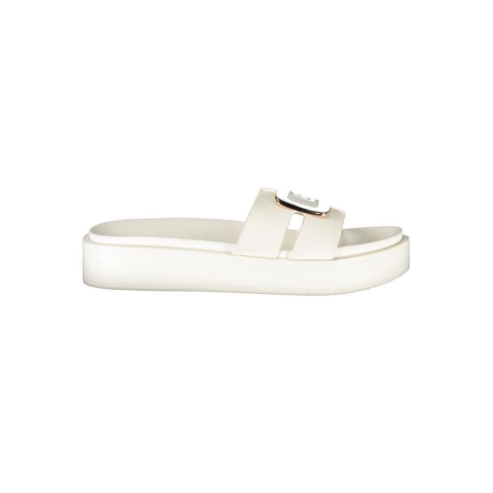 Laura Biagiotti Bianco Polyurethane Womens Sandal Laura Biagiotti