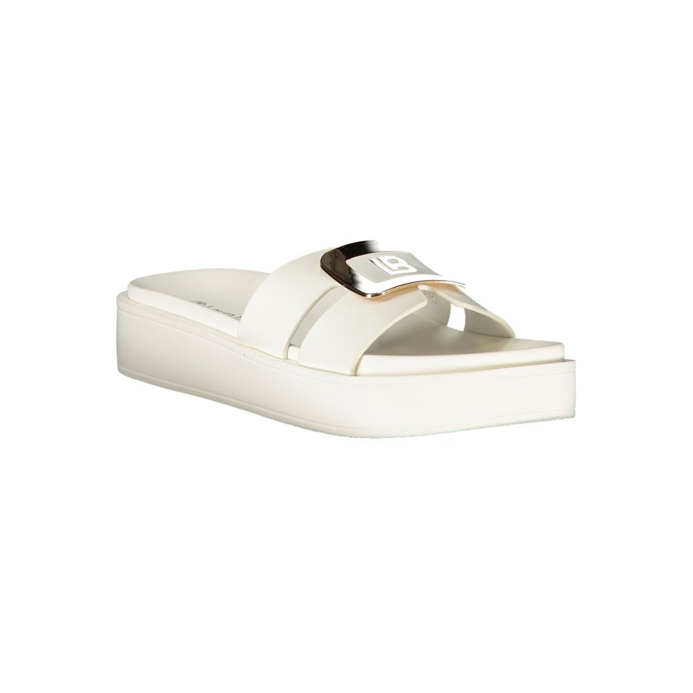 Laura Biagiotti Bianco Polyurethane Womens Sandal Laura Biagiotti
