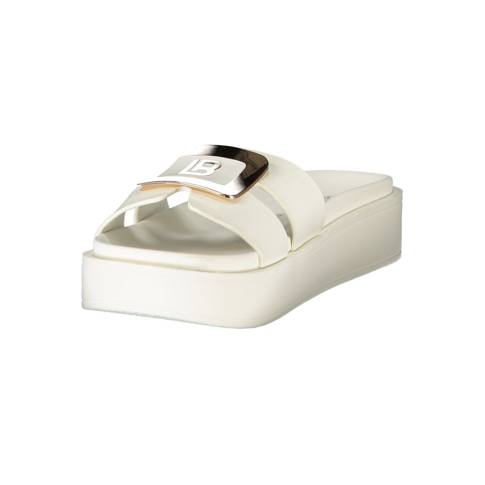 Laura Biagiotti Bianco Polyurethane Womens Sandal Laura Biagiotti